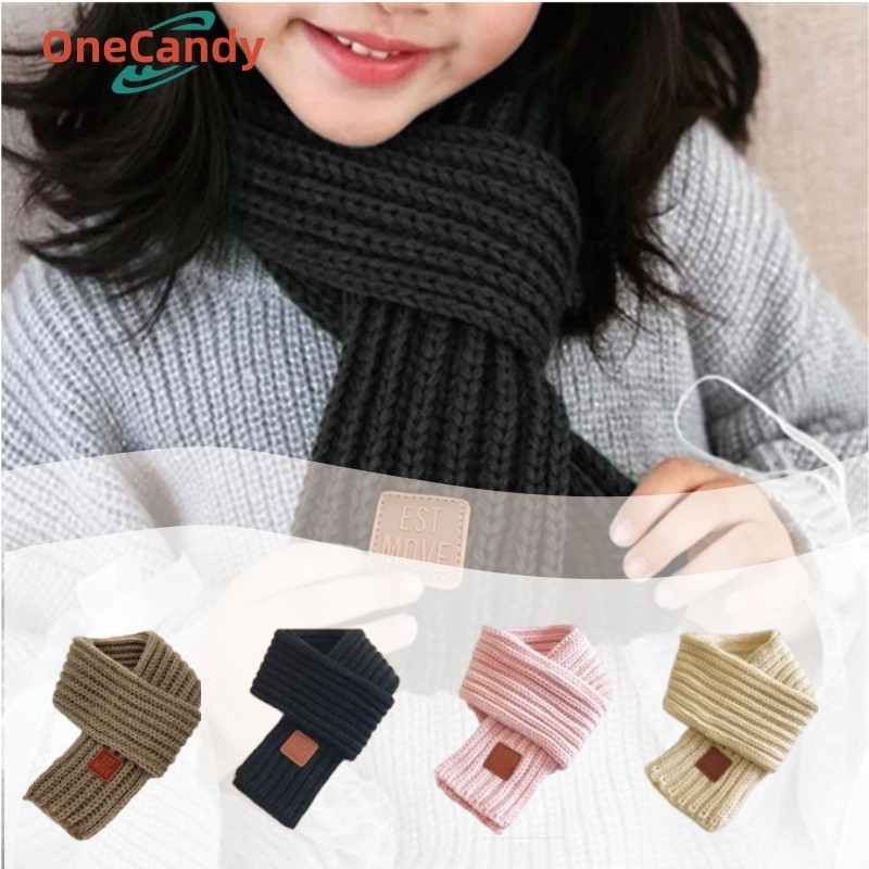 Scarf Anak Rajut Wool Musim Dingin Scarf Winter Panjang 110-120CM Scarf Long Kids Syal Rajut Wool An