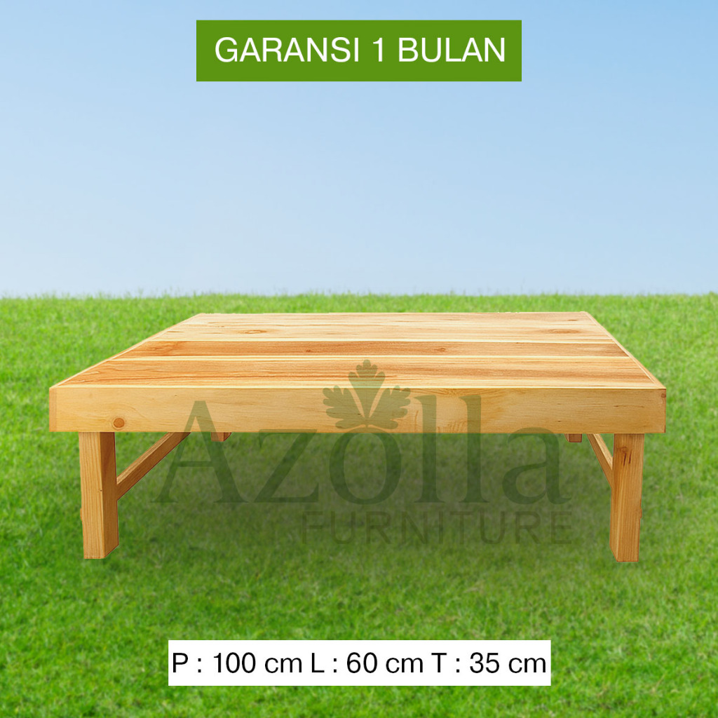 P100xL60xT35 Meja Lesehan Serbaguna Kayu meja kayu meja tv meja belajar Termurah