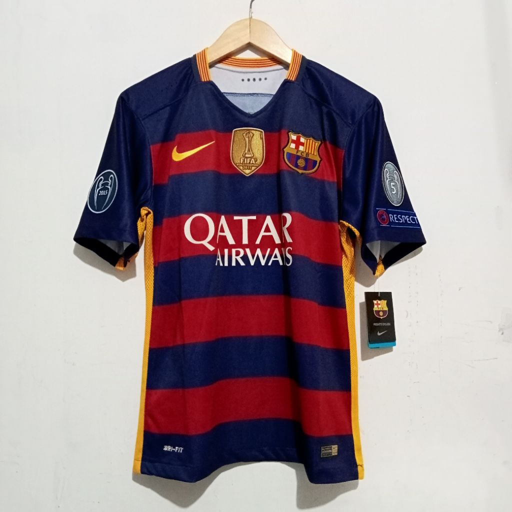 Jersey Player Issue Barcelona Home 2015/2016 Nameset Iniesta Grade Ori