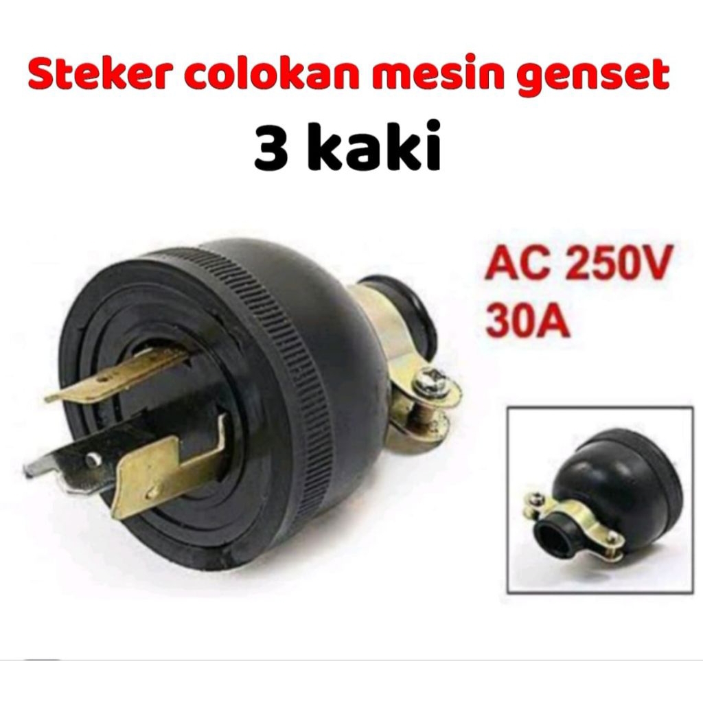 Steker Genset colokan kaki 3 model besar