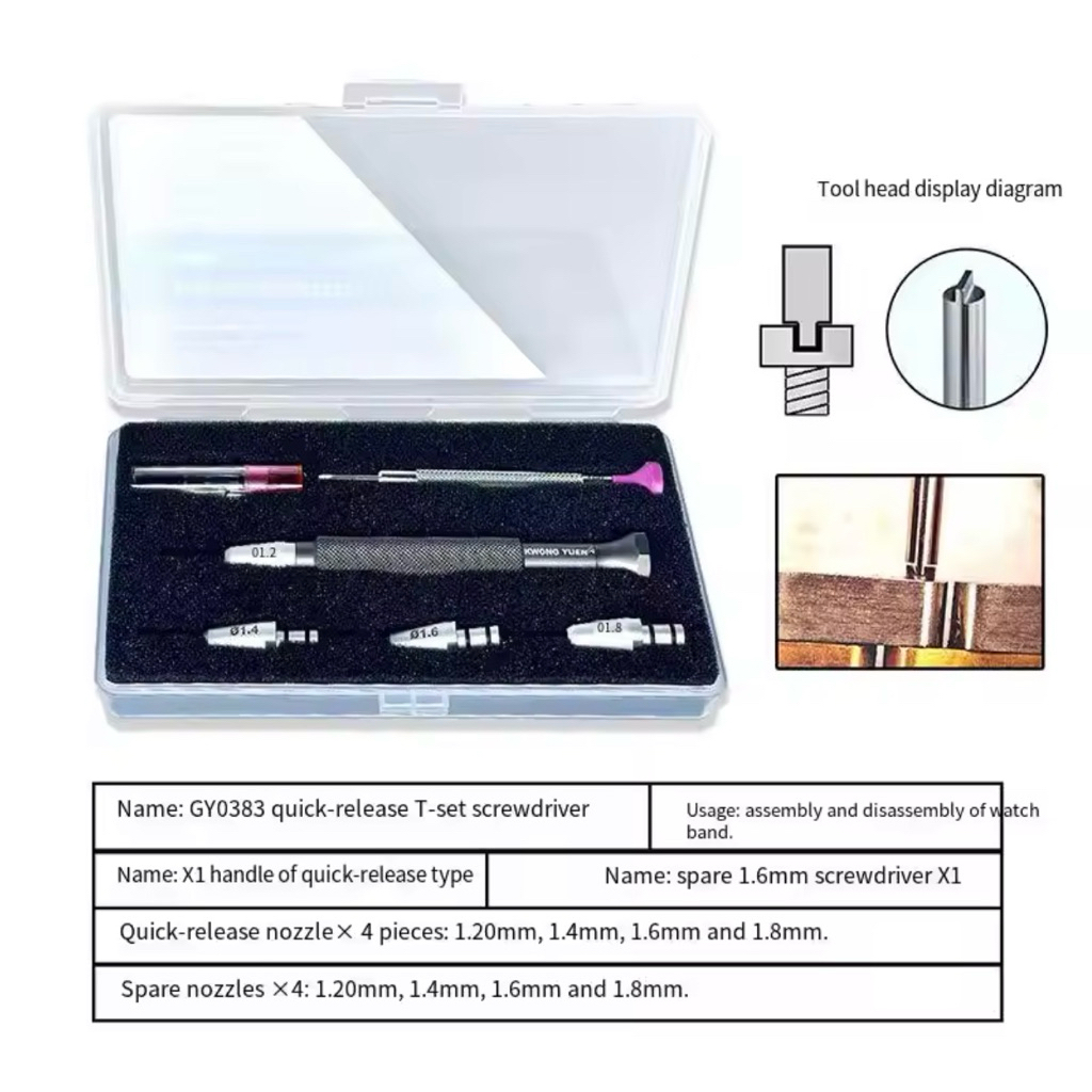 Bracelet Screwdriver for rolex tudor omega etc