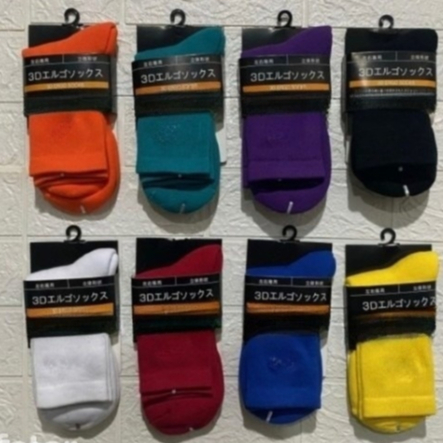 Kaos kaki badminton olahraga 3D ERGO LOGO BORDIR YY /  KANSA IMPORT JAPAN BAHAN TEBAL WARNA