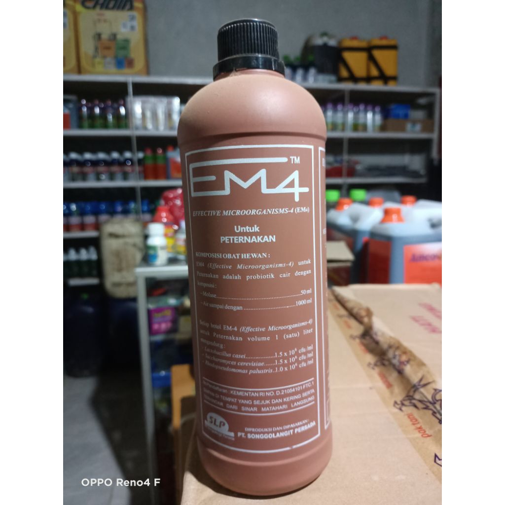 EM4 COKLAT untuk peternakan sapi domba kambing hewan peliharaan 1 Liter