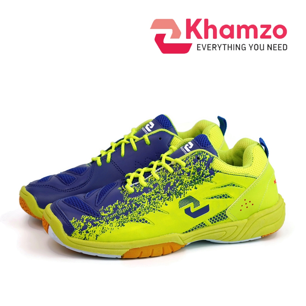 Khamzo Sepatu Pria Badminton Original D14 Terbaru Sepatu Sport Running Cowok