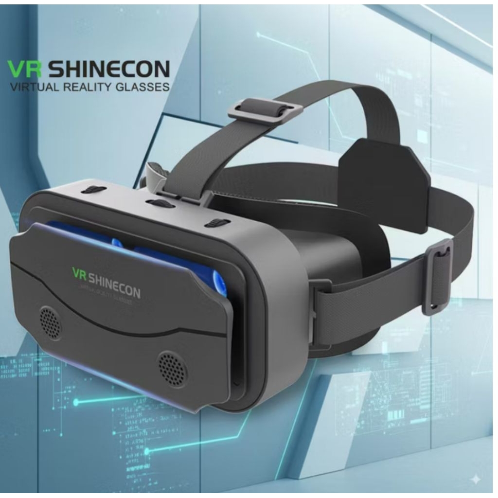 VR Box Imax Giant Virtual Reality Screen Black kacamata Realistis 360 HP Android