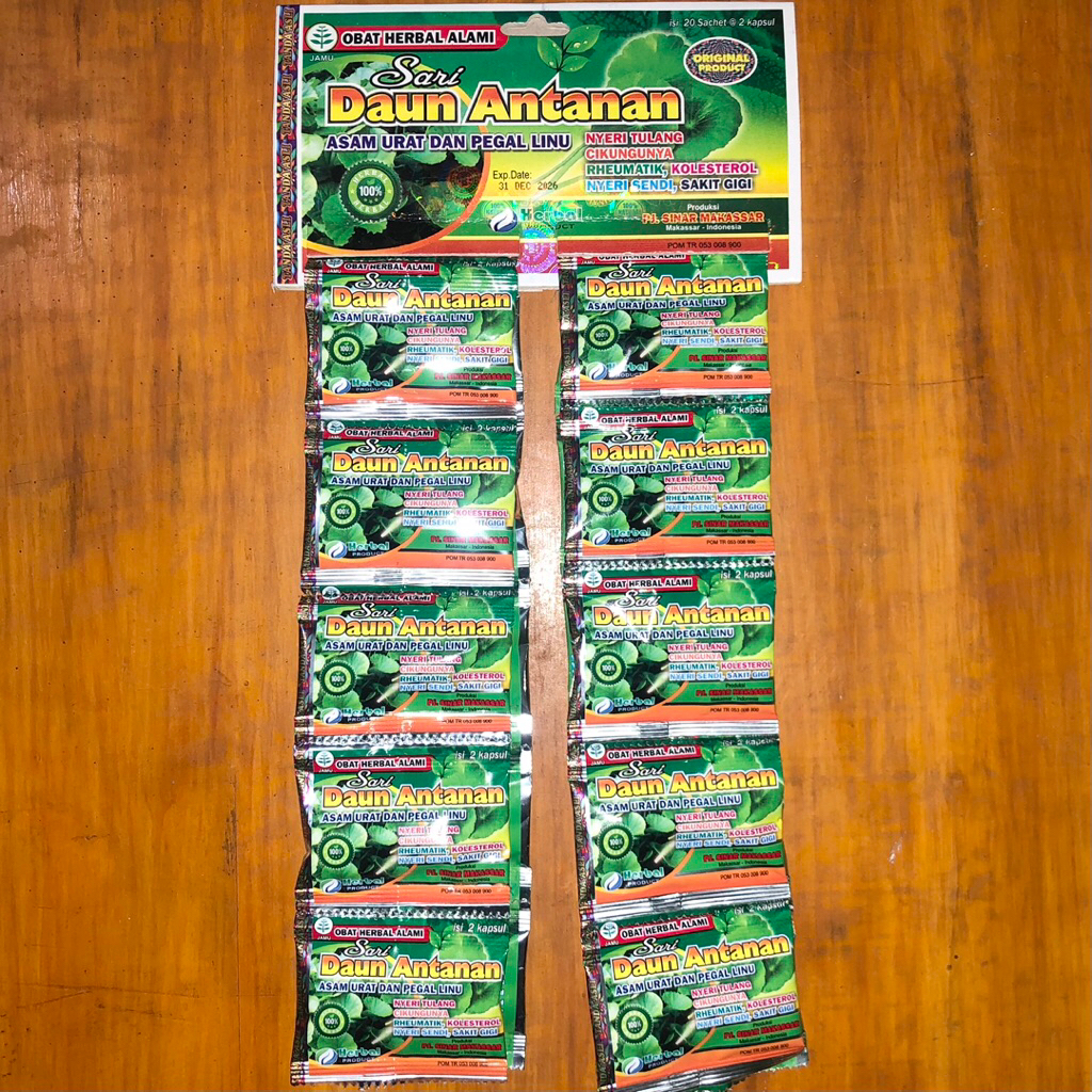 Kapsul Antanan Alami Original Lipat Belakang