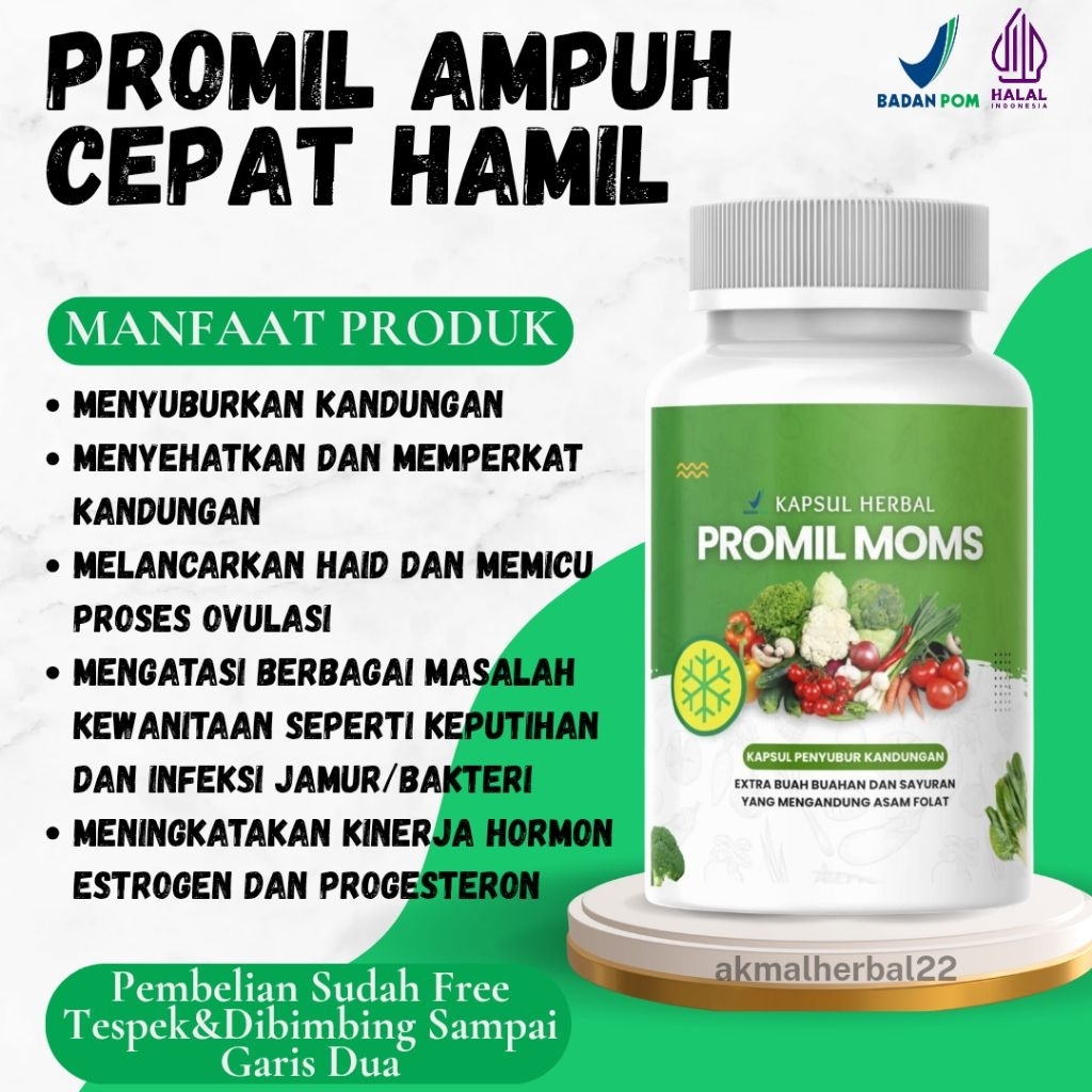Promil Mons Penyubur Kandungan Promil Hamil Suami Istri 100% Super Original Halal&Bpom