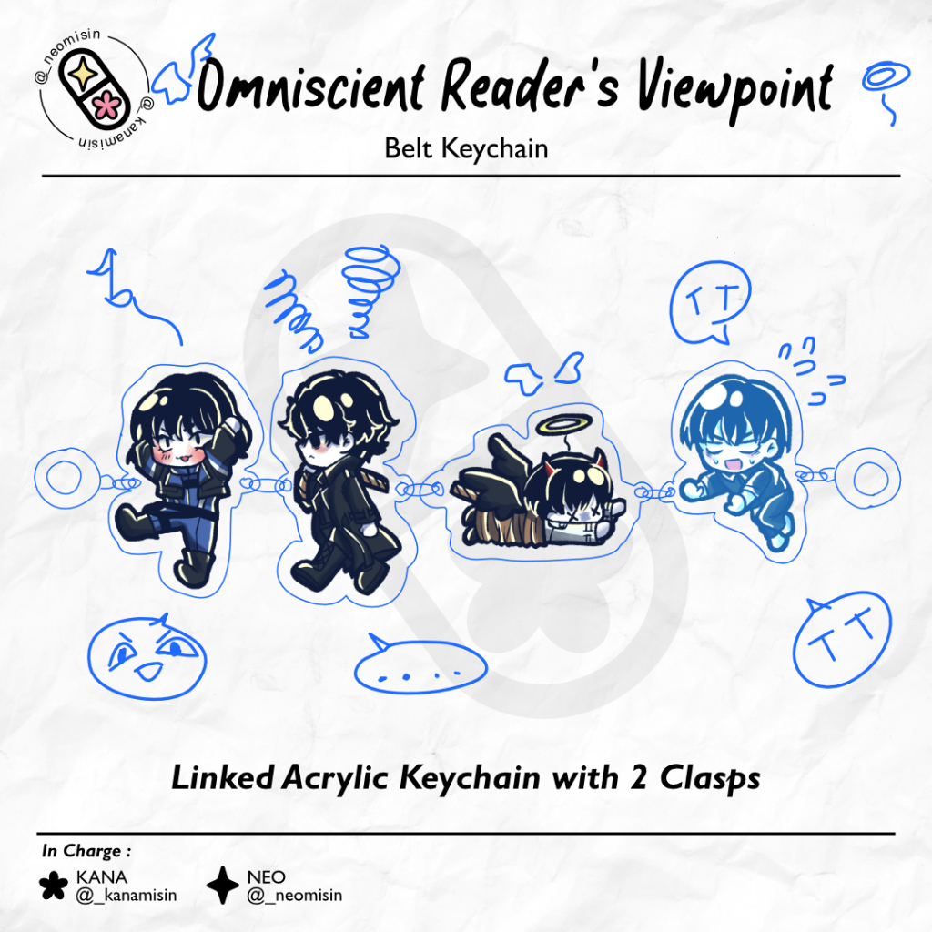 ORV OMNISCIENT READER'S VIEWPOINT Belt Keychain (Keychain with two clasps) [NeoKana's]