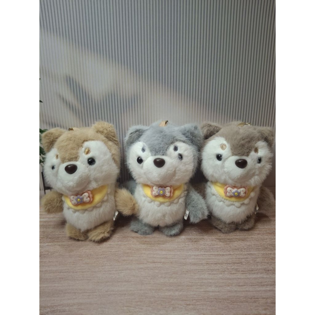 Gantungan Kunci Boneka Serigala Lucu