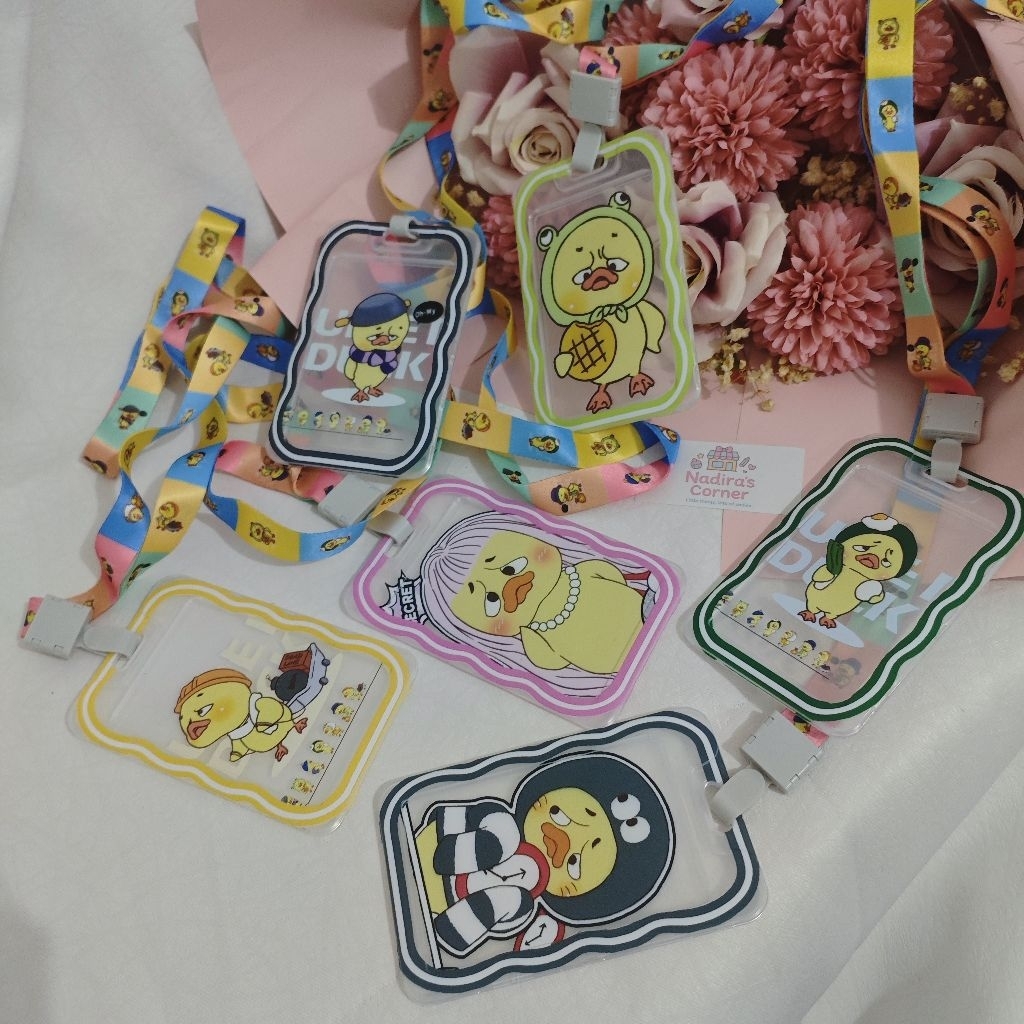 [Nadira's Corner] ID Card Holder Karakter Lucu | Gantungan Tali Lanyard | Lanyard Anak