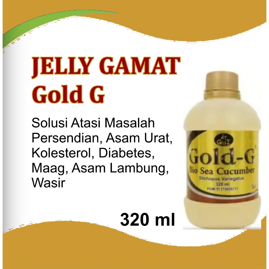 Jelly Gamat Gold-G 320ml | Gold-G Sea Cucumber | Jelly Gamat Gold-G