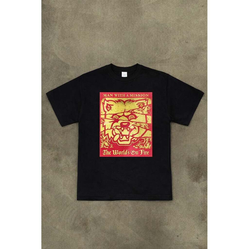 Kaos Band MAN WITH A MISSION Japan Original Tee Hitam Streetwear J-Rock Anime Style Unisex Premium |