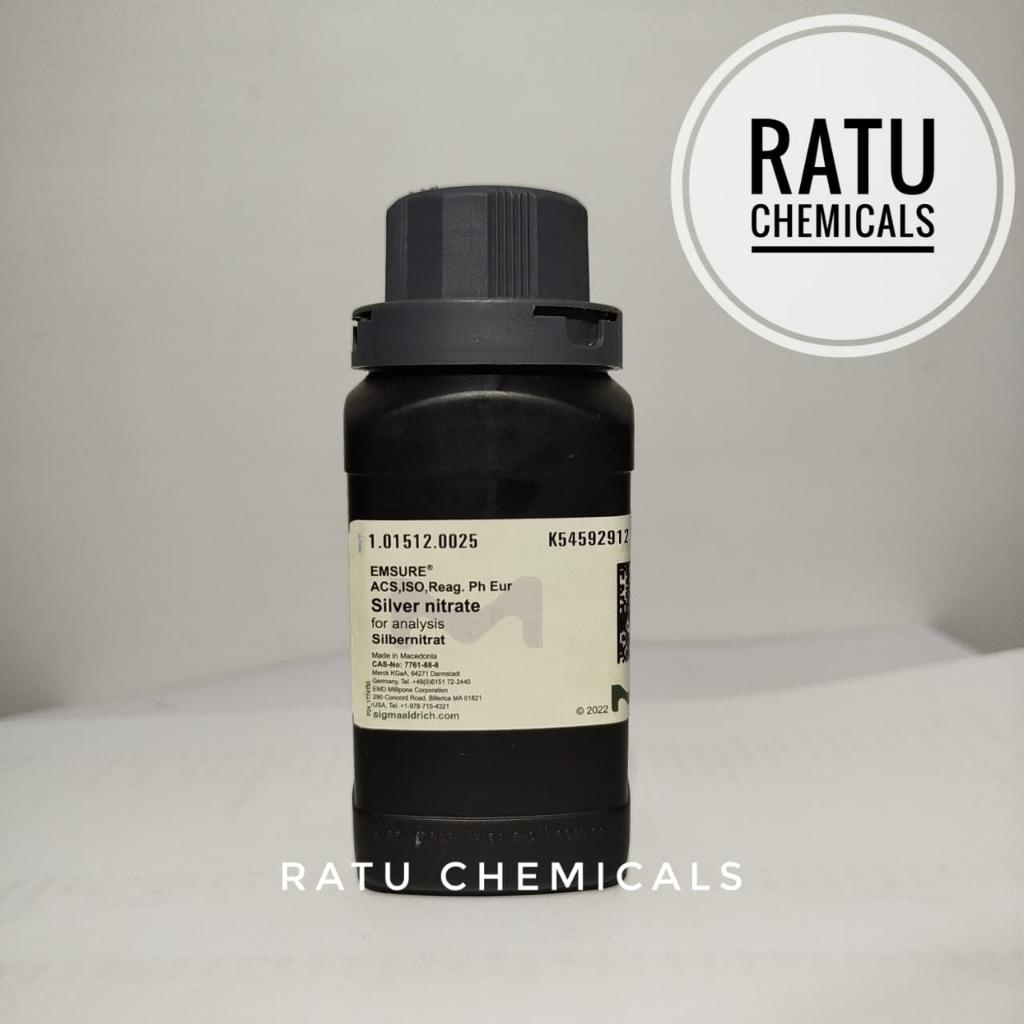 Silver Nitrate Merck 25gram / Perak Nitrat Pro Analis