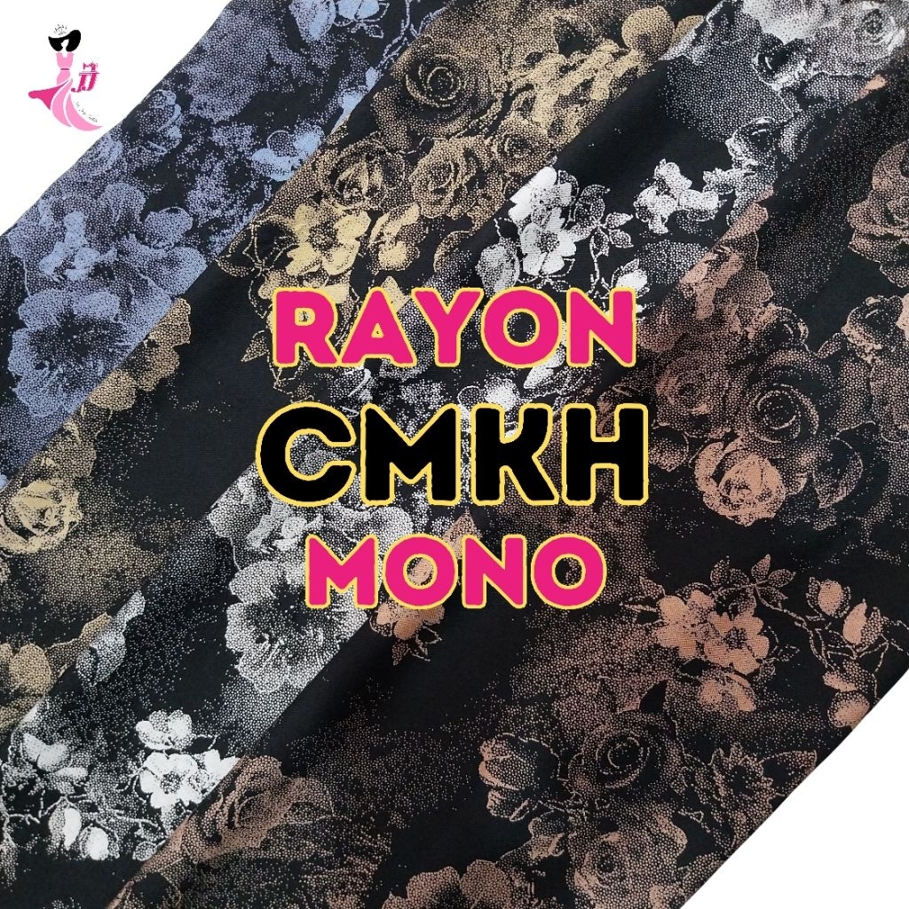 rayon monochrome / viscose monochrome / rayon viscose premium / kain rayon / kain viscose premium