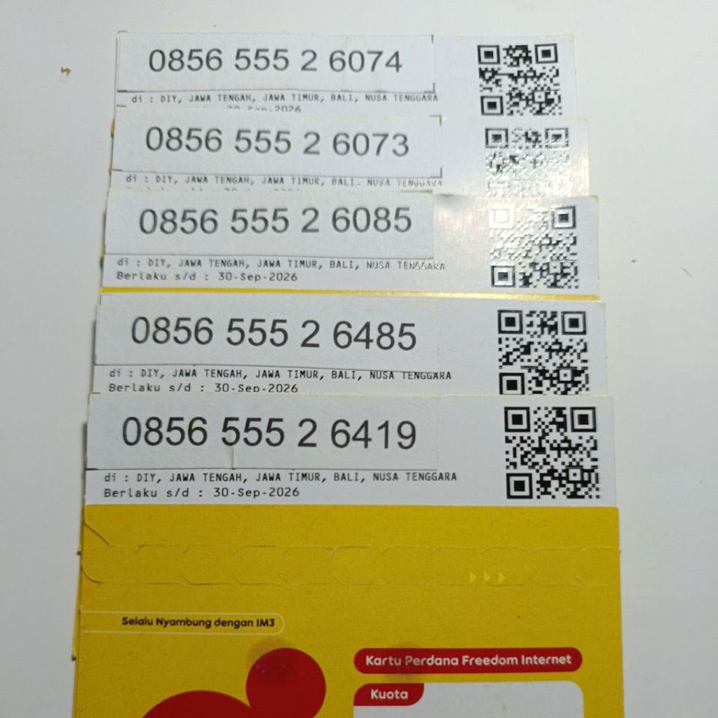 Nomor Cantik Im3(Indosat) TRIPLE RAPI