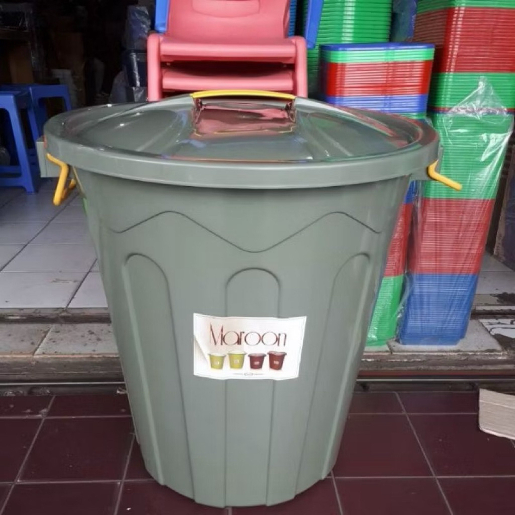Ember Plastik Jumbo 100 Liter Maroon Abu