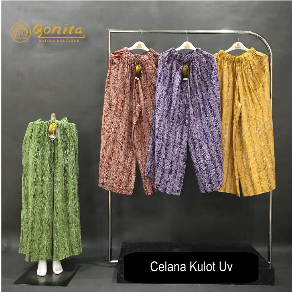 [LC 96] QONITA DASTER KULOT UV BATIK CAP PEKALONGAN