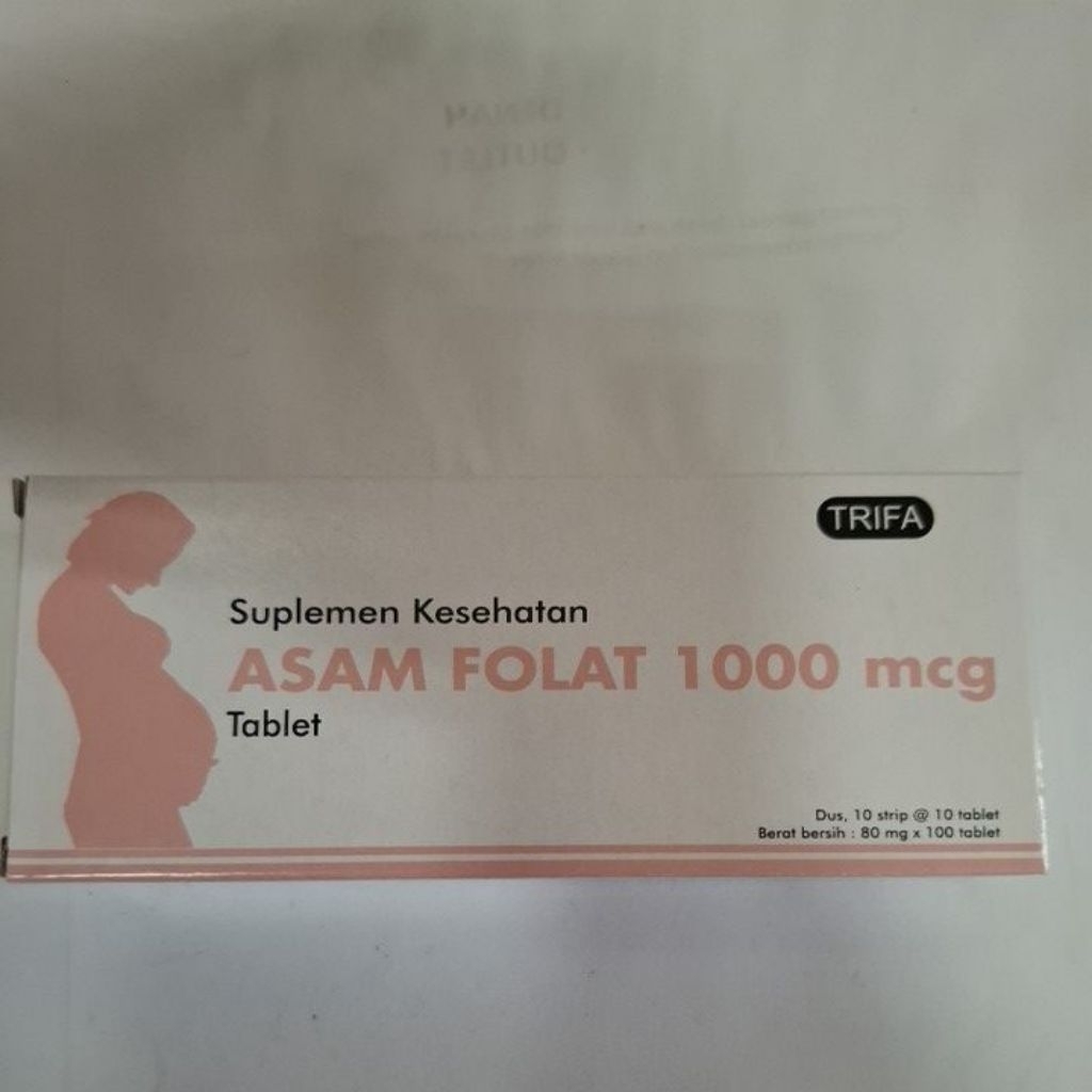 asam folat 1000 mcg ibu hamil box 100 tablet