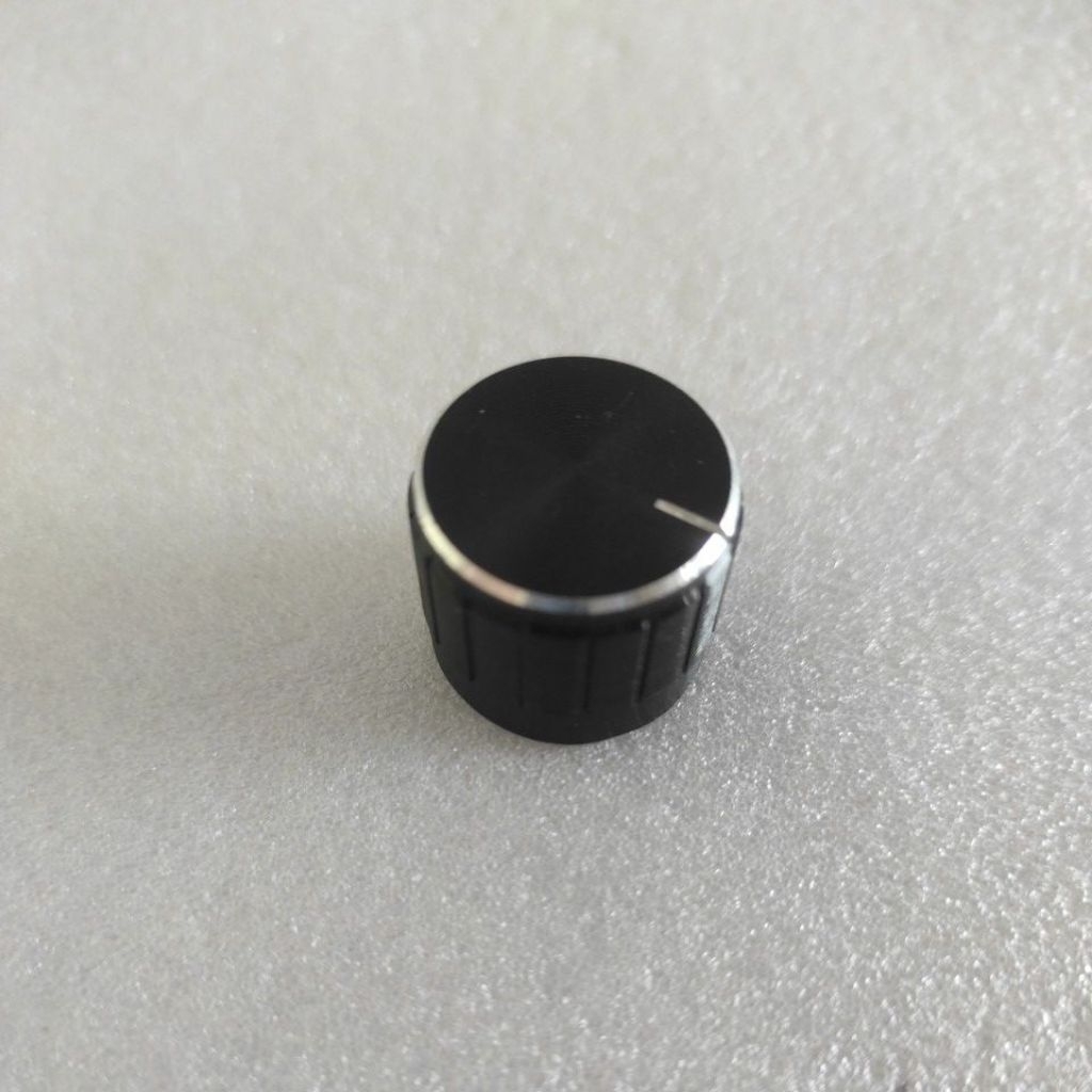 Knop potensio alumunium hitam 20mm per biji knop potensio kualitas bagus