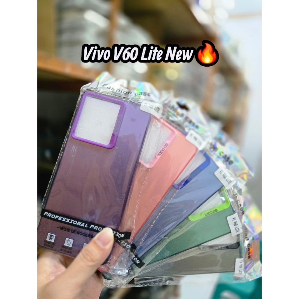 Case Vivo V60 Lite Silicon IMD Hybrid Colour So Cool Softcase ViVo V 60 Lite New 2025