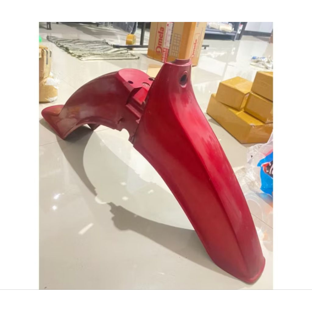 Spakbor slebor depan Suzuki RC 100 RC Bravo Merah marun