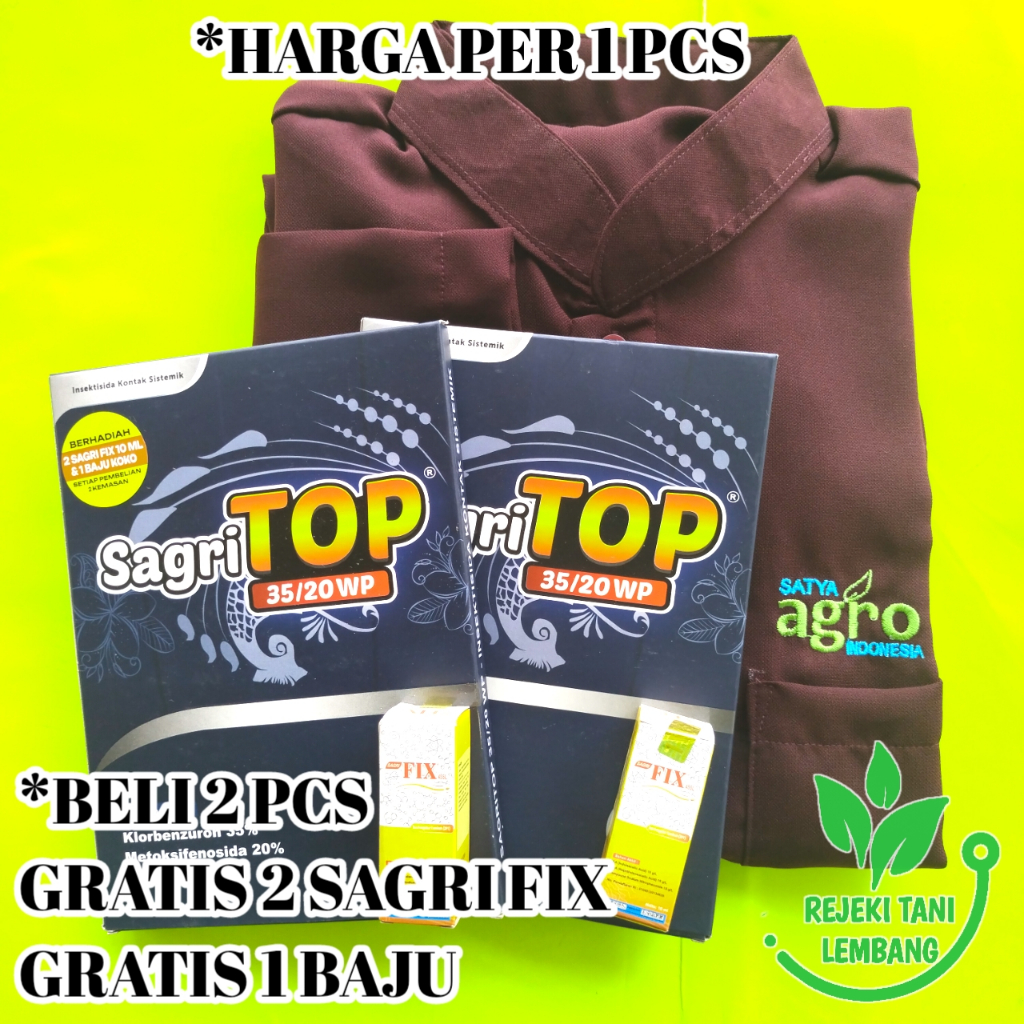 INSEKTISIDA SAGRI TOP 80 GR PEMBASMI HAMA ULAT GRAYAK