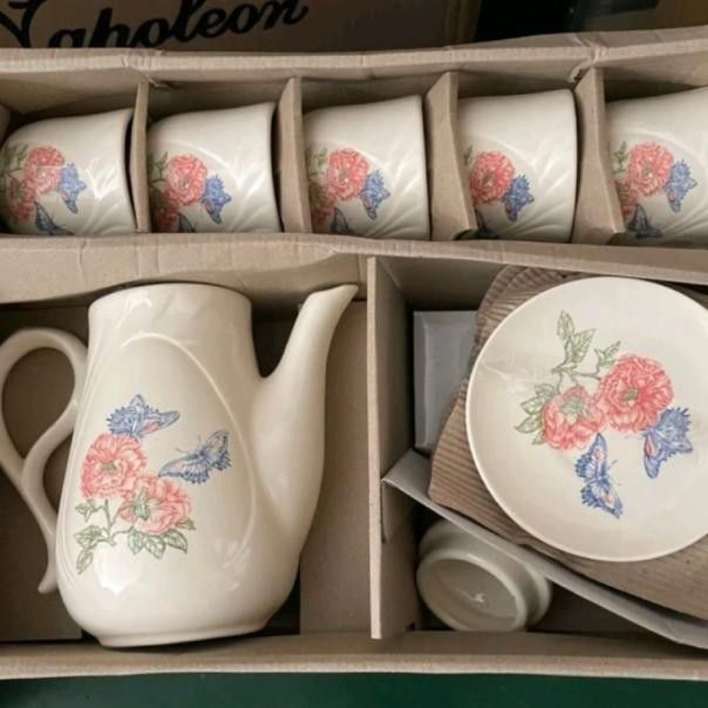 mug set teko /cangkir keramik/mug keramik Teko/tea set napoleon