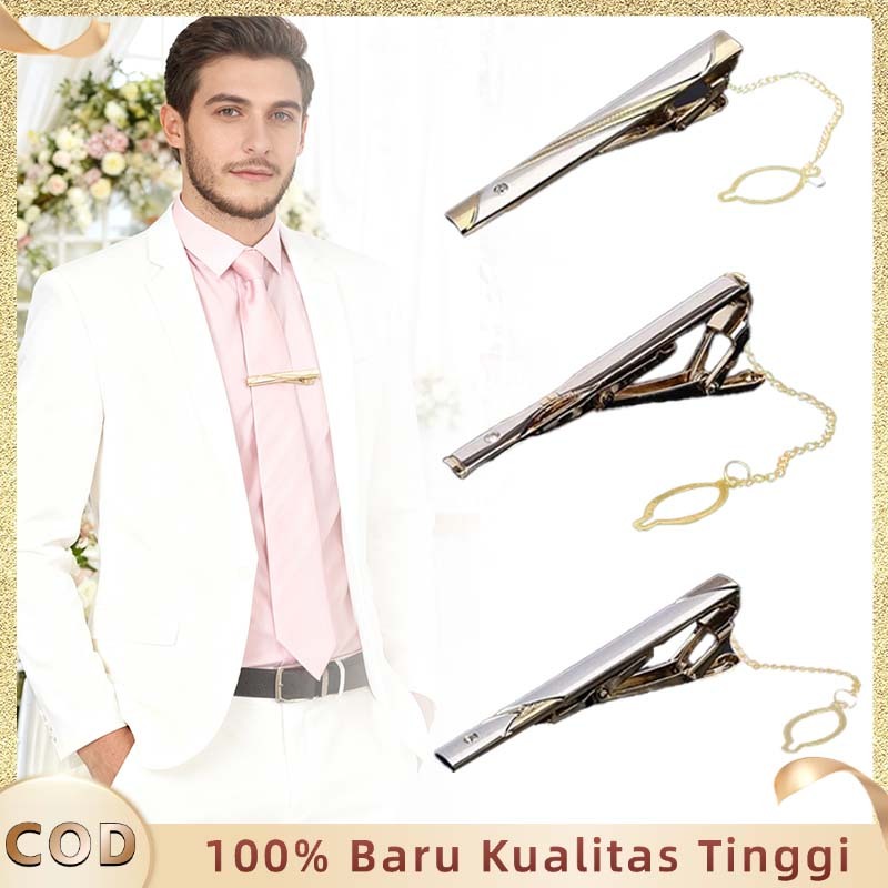Jepit Dasi Pria Premium Klip Dasi Pria Penjepit Dasi Silver Jepitan Dasi Penjepit Dasi Pria Premium 