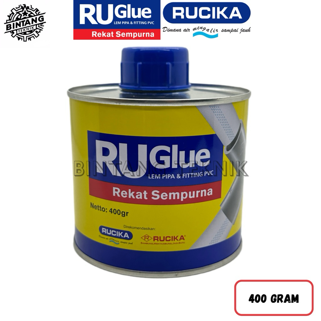 LEM PIPA PVC RUGLUE 400GR / LEM RUGLUE 400 GRAM BY RUCIKA