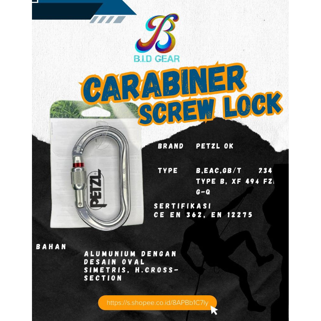 carabiner Aloy ok petzl