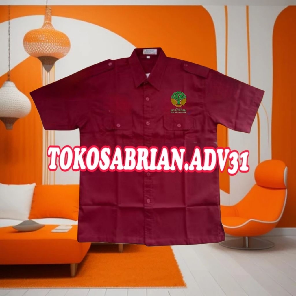Kemeja Kementrian Kehutanan Seragam Kehutanan Baju Kehutanan