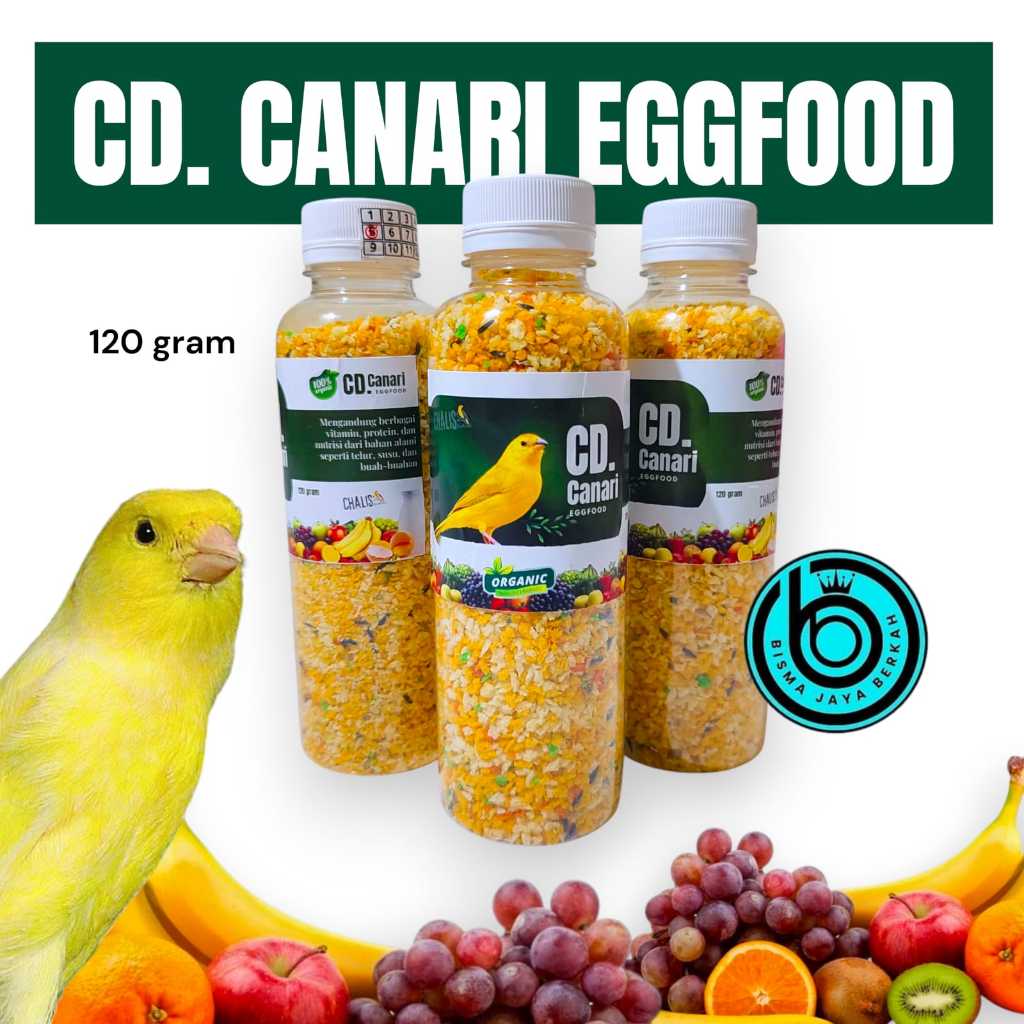 CD KENARI EGGFOOD PAKAN KENARI EXTRAFOODING KEMASAN BOTOL 125GR