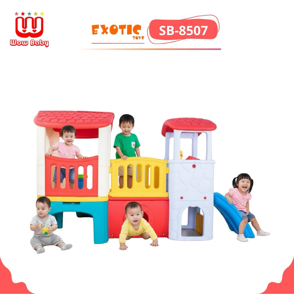 SPACEBABY SB - 8507 MAINAN ANAK RUMAH DAN PEROSOTAN ( 4 In 1) GARANSI