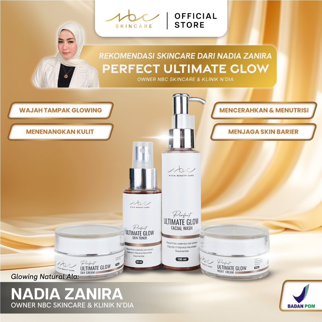 NBC PERFECT ULTIMATE GLOW SERIES - PAKET SUPER GLOWING - SKIN BARRIER REPAIR KIT - NBC SKINCARE - ND