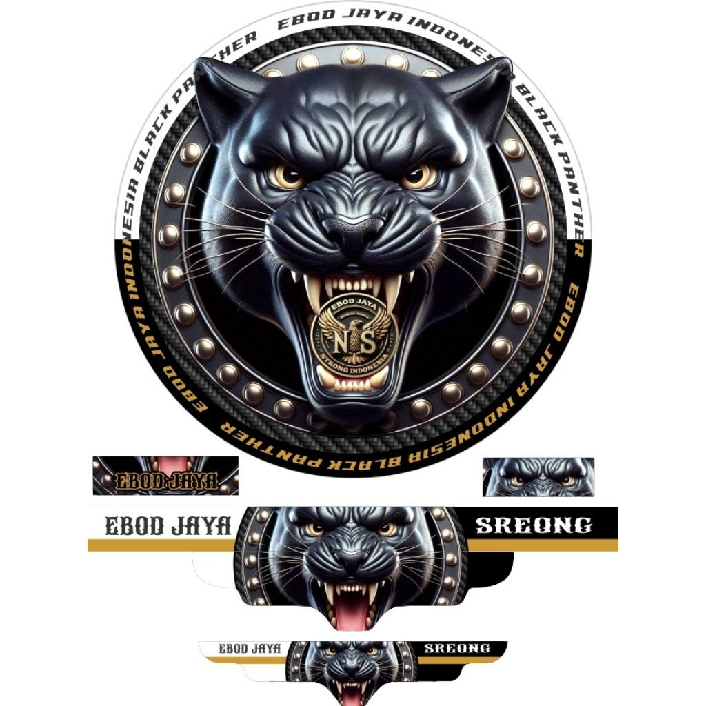 sticker decal sangkar burung murai NO2 motip tiger
