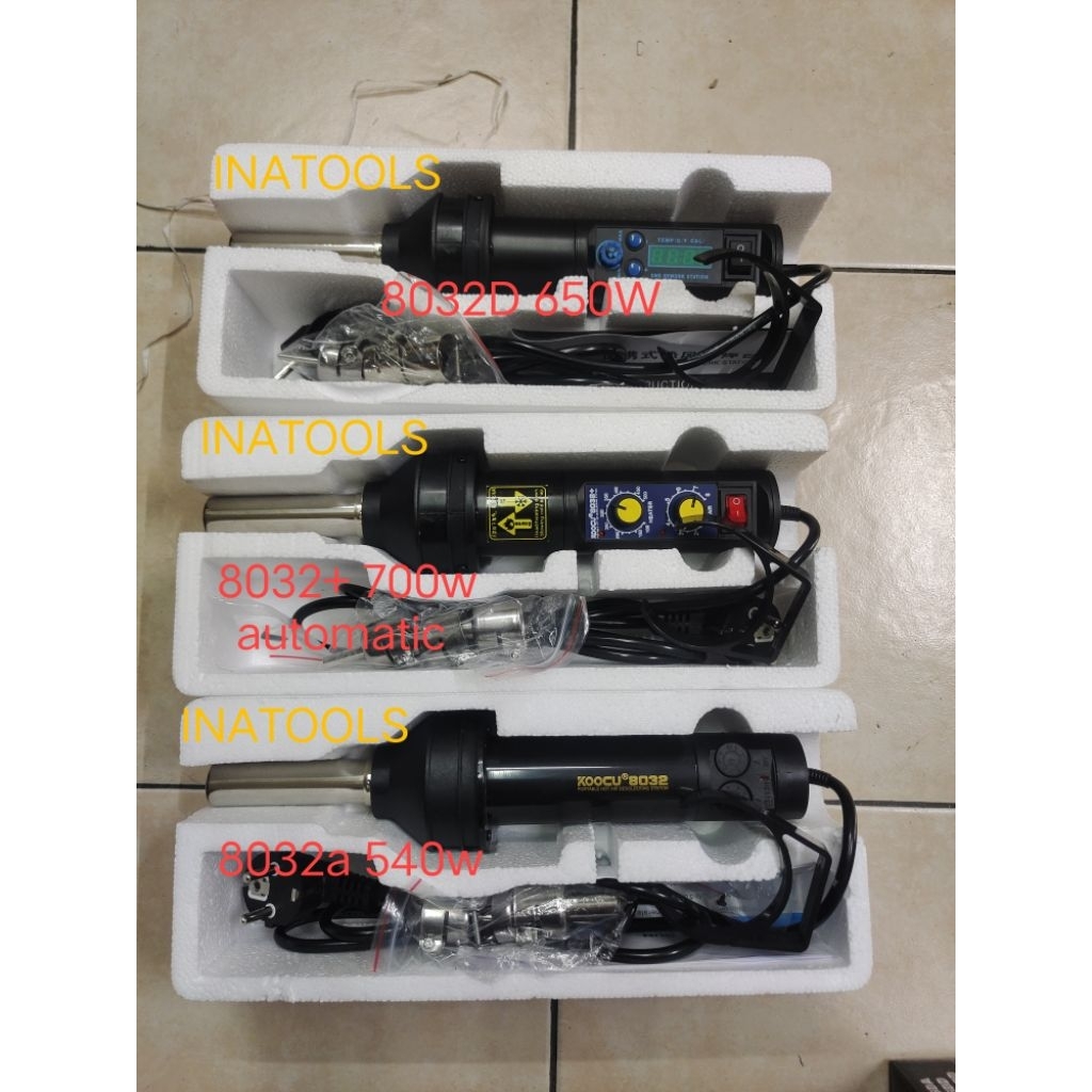BLOWER PORTABLE KOOCU 8032 SERIES - HOT AIR KOOCU 8032 540W 8032+ 700W 8032D 650W - SOLDER UAP KOOCU