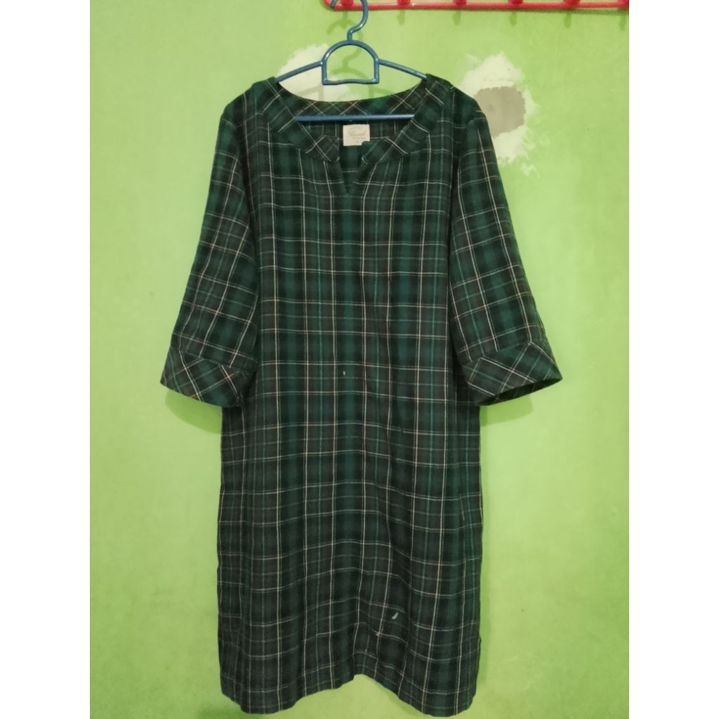 Kemeja/Tunik/dress Flannel Uniqlo