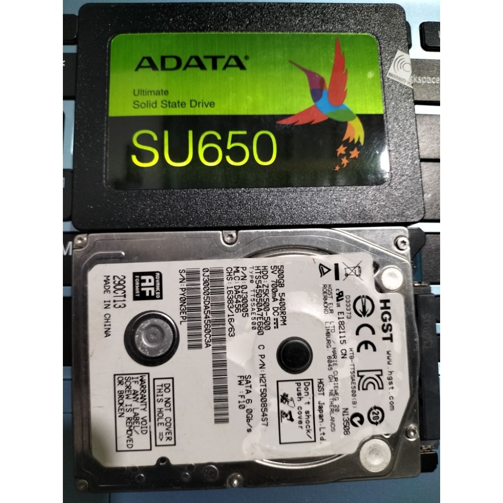 ssd Adata 120GB+HDD 500GB