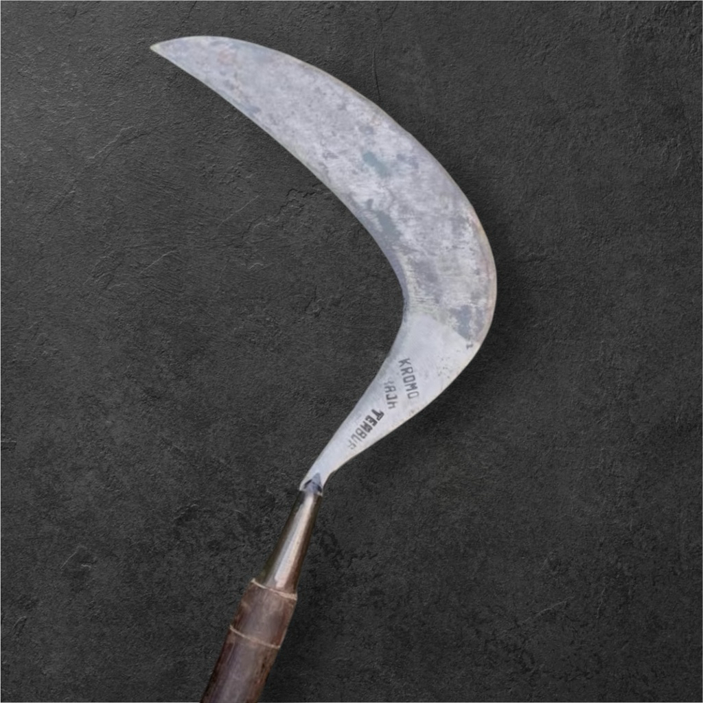 Sabit Rumput Asli Bahan Baja Tembus Sudah Sepuh Baja Isen