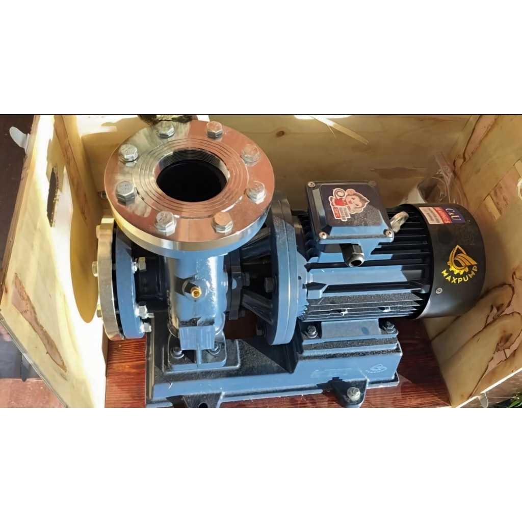 Pompa Booster MAXPUMP ISW50-200A-4 5.5HP Outlet 2inch Mesin Pompa Air Dorong 380V 4kW