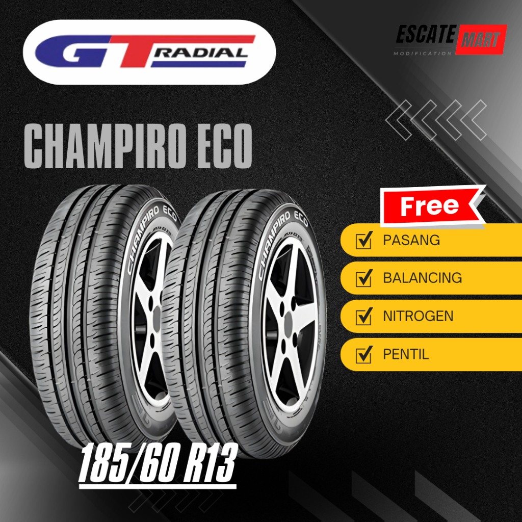 GT Radial Champiro Eco 185/60 R13 - Ban Mobil GT Champiro Eco 185 60 R13