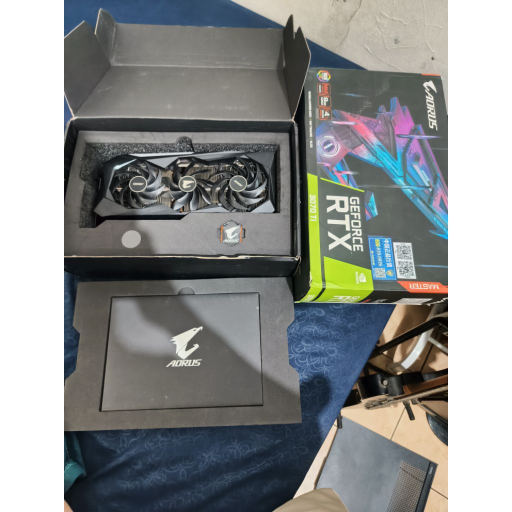RTX 3070 Ti Aorus Master 8G Fullset Second