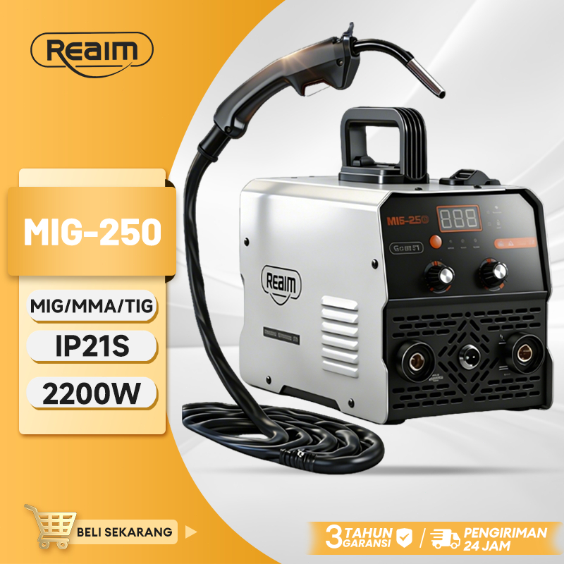 Reaim Mesin Las Solder Listrik Mesin Las Welding Mig 2200W Mesin Las Listrik Inverter