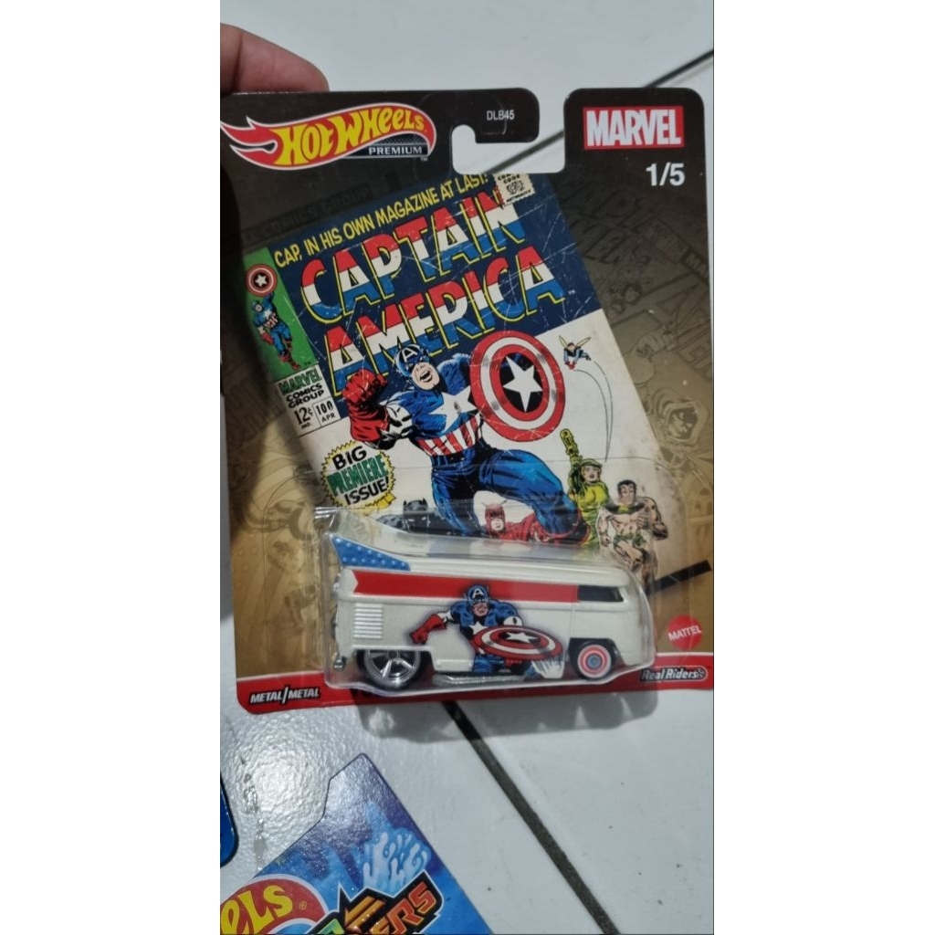Hot wheels vw drag bus captain america