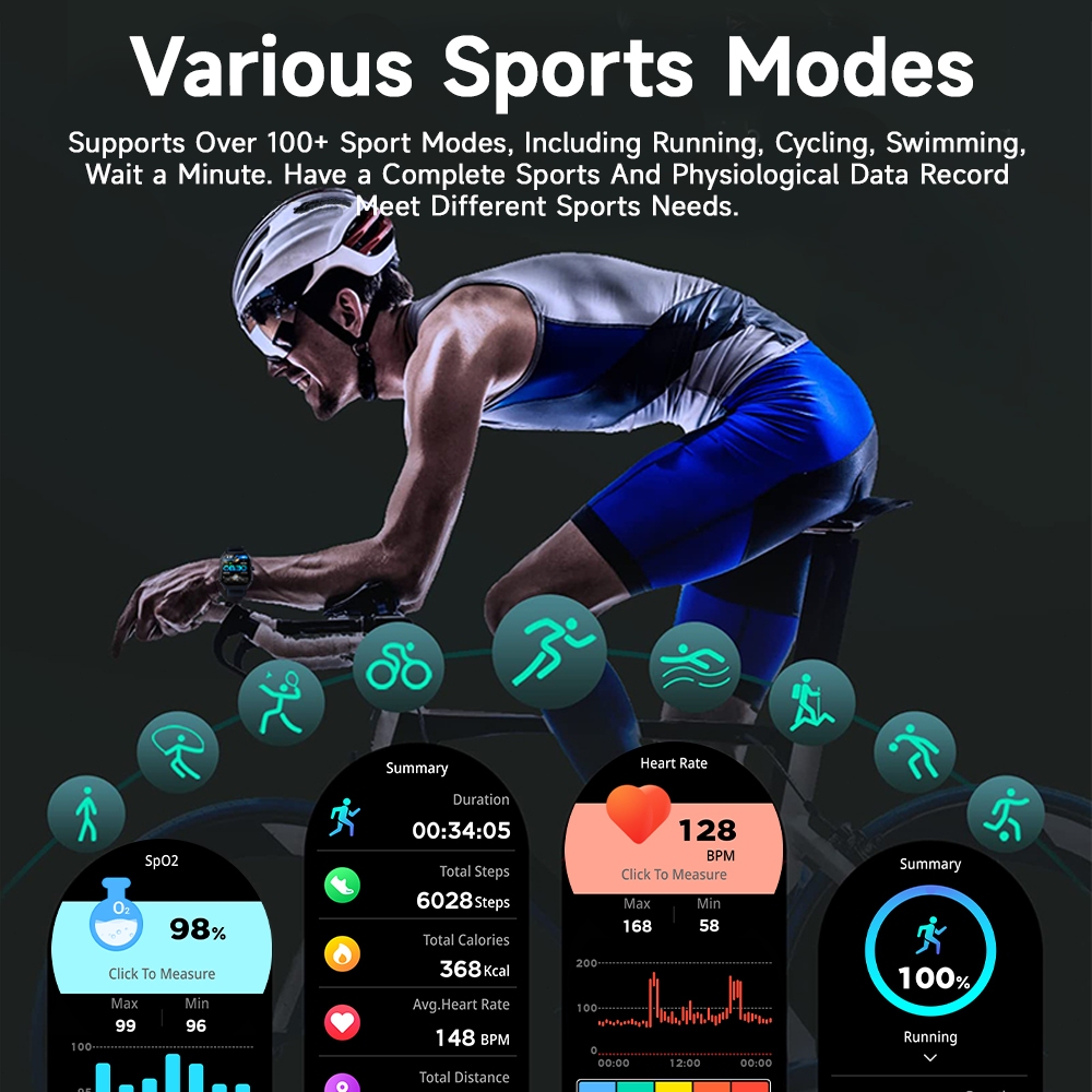 NEW DEALS Skmei B53S Smartwatch Support Strava Jam Tangan Pria Smartwatch Wanita Elegan Sport