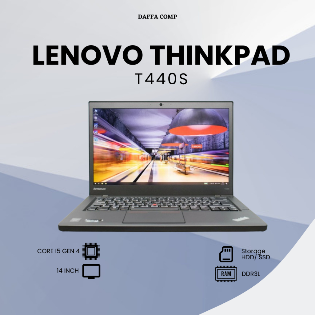 Laptop Murah Lenovo Thinkpad T440s Core i5 Ram 8GB SSD 256GB Mulus NO Minus BERGARANSI ORIGIONAL COR
