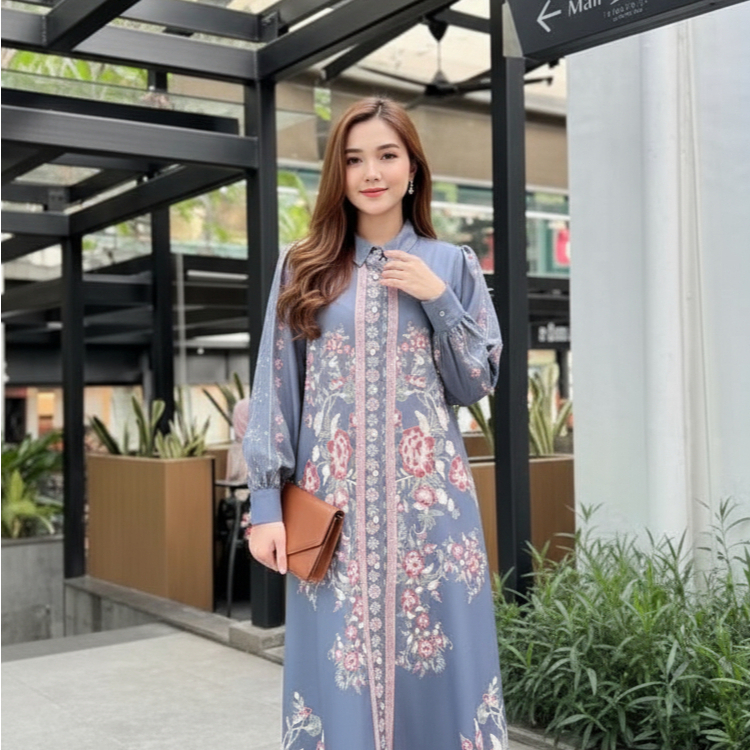 AZILA - Gamis Batik Wanita Premium