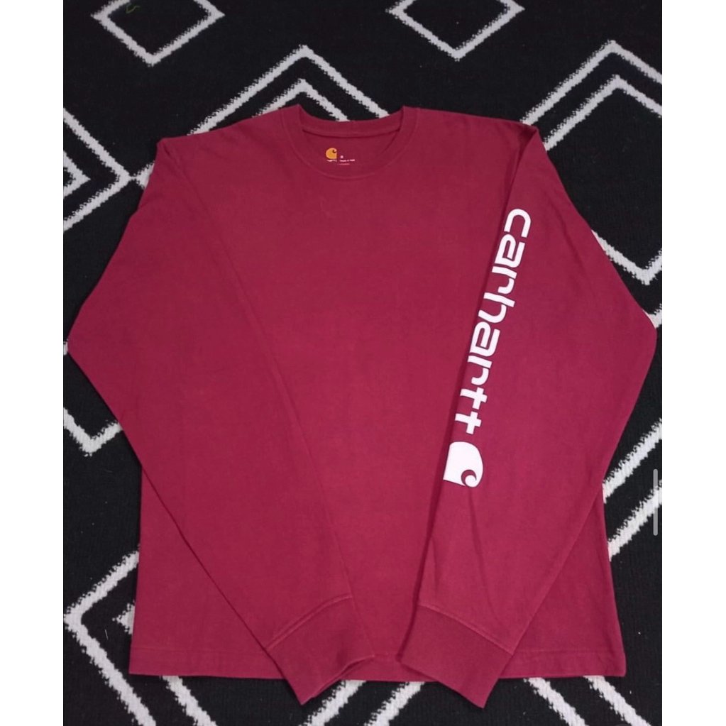 CARHARTT LS SPELLOUT MAROON