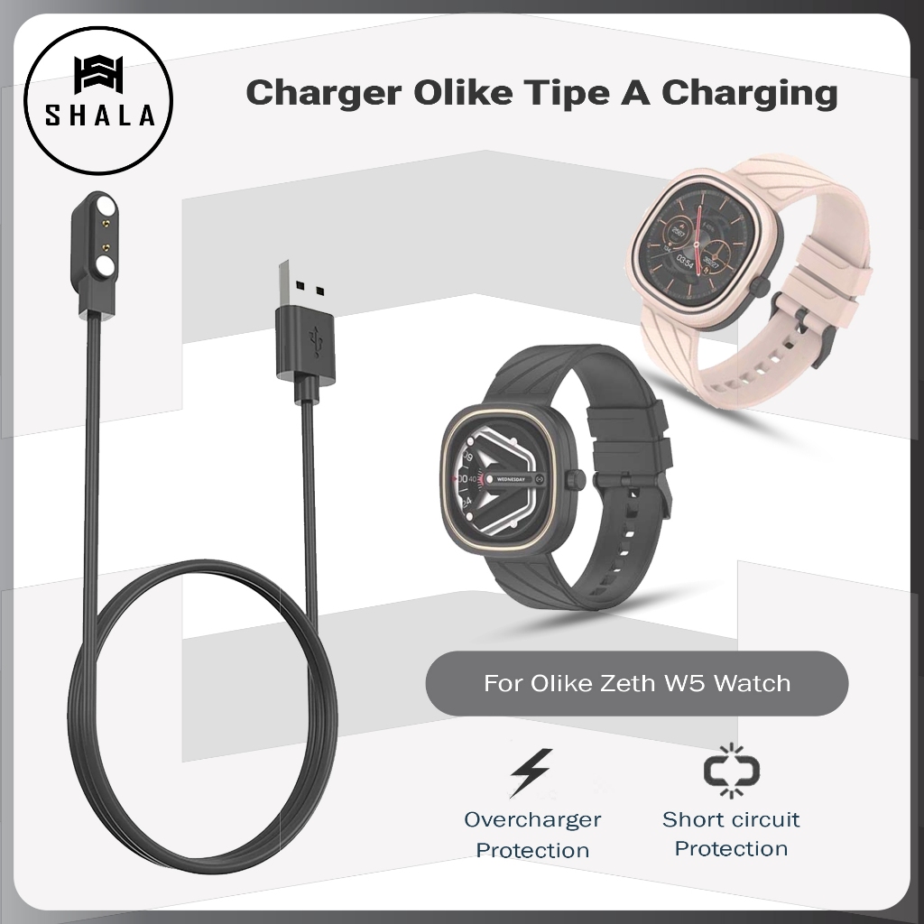 Kabel Charger Olike Zeth W5 Smartwatch Tipe A Charging