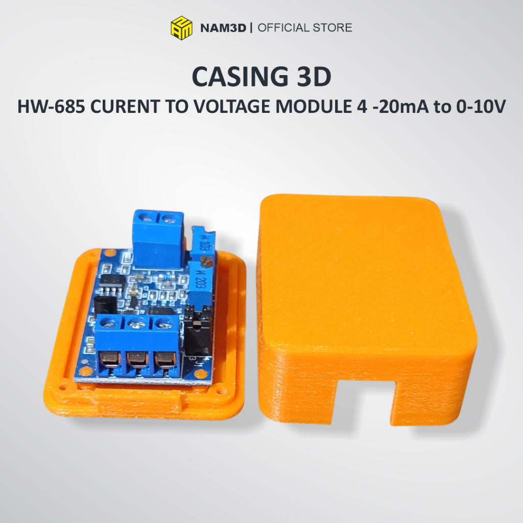 Casing Modul HW-685 Current to Voltage Converter Signal Conversion 4-20mA To 0-3.3V 5V 10V Housing C
